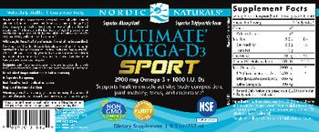 Nordic Naturals Ultimate Omega-D3 Sport - supplement