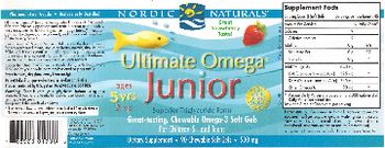 Nordic Naturals Ultimate Omega Junior Strawberry - supplement