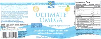 Nordic Naturals Ultimate Omega Lemon - supplement