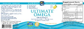 Nordic Naturals Ultimate Omega Lemon - supplement