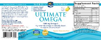 Nordic Naturals Ultimate Omega Lemon - supplement