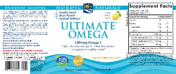 Nordic Naturals Ultimate Omega Lemon - supplement