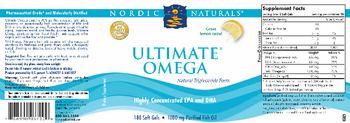 Nordic Naturals Ultimate Omega Lemon - supplement