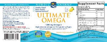 Nordic Naturals Ultimate Omega Lemon Flavor - supplement