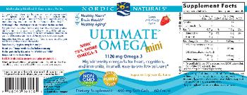 Nordic Naturals Ultimate Omega Mini 1120 mg Strawberry - supplement