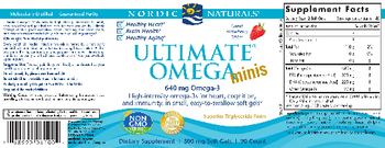 Nordic Naturals Ultimate Omega Minis Strawberry - supplement