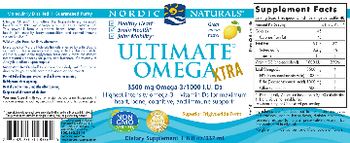 Nordic Naturals Ultimate Omega Xtra Lemon - supplement