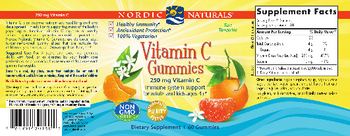 Nordic Naturals Vitamin C Gummies Tart Tangerine - supplement