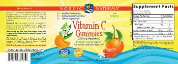 Nordic Naturals Vitamin C Gummies Tart Tangerine - supplement