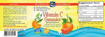 Nordic Naturals Vitamin C Gummies Tart Tangerine - supplement