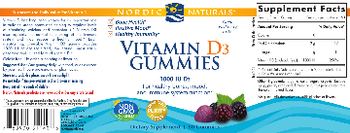 Nordic Naturals Vitamin D3 1000 IU Gummies Wild Berry - supplement