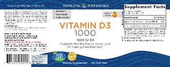 Nordic Naturals Vitamin D3 1000 Orange Flavor - supplement