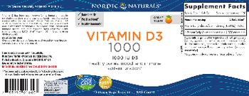 Nordic Naturals Vitamin D3 1000 - supplement