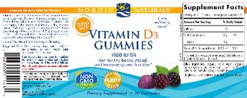 Nordic Naturals Vitamin D3 Gummies 1000 IU Wild Berry - supplement