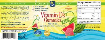 Nordic Naturals Vitamin D3 Gummies Kids Wild Watermelon Splash - supplement
