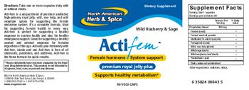 North American Herb & Spice Acti-fem - supplement
