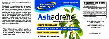 North American Herb & Spice Ashadrene 500 mg - supplement