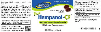 North American Herb & Spice Raw Hempanol-CF 140 mg - supplement