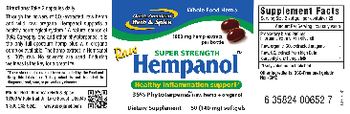 North American Herb & Spice Raw Hempanol Super Strength 140 mg - supplement