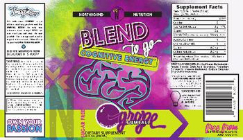 NorthBound Nutrition Blend To Go Cognitive Energy Grape Gumball - supplement