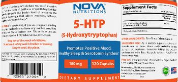 Nova Nutritions 5-HTP 100 mg - supplement