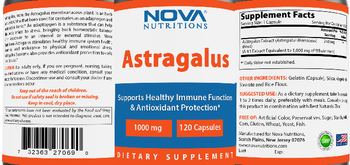 Nova Nutritions Astragalus - supplement