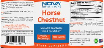 Nova Nutritions Horse Chestnut 300 mg - supplement