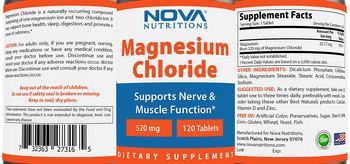 Nova Nutritions Magnesium Chloride 520 mg - supplement