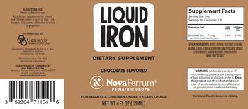 NovaFerrum Pediatric Drops Liquid Iron Chocolate Flavored - supplement