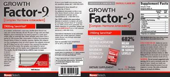 Novex Biotech Growth Factor-9 Tropical Flavor Mix - supplement