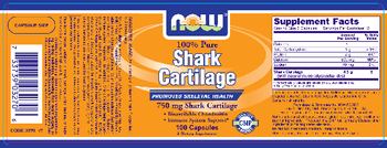NOW 100% Pure Shark Cartilage - supplement