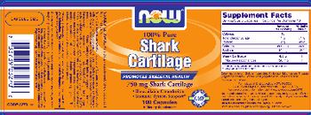 NOW 100% Pure Shark Cartilage - supplement