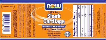 NOW 100% Pure Shark Cartilage - supplement