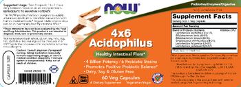 NOW 4x6 Acidophilus - supplement