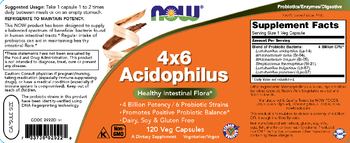 NOW 4x6 Acidophilus - supplement