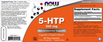NOW 5-HTP 100 mg - supplement