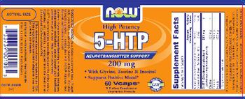 NOW 5-HTP 200 mg - supplement
