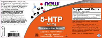 NOW 5-HTP 50 mg - supplement
