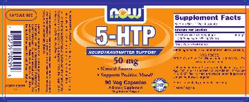 NOW 5-HTP 50 mg - supplement