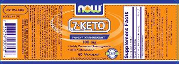 NOW 7-KETO 100 mg - supplement