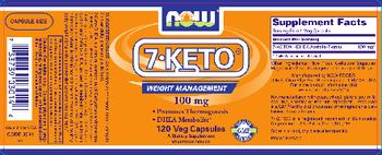 NOW 7-KETO 100 mg - supplement