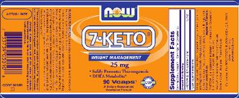 NOW 7-KETO 25 mg - supplement