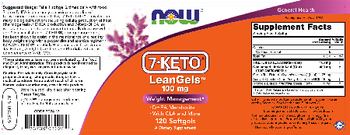 NOW 7-KETO LeanGels 100 mg - supplement