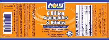 NOW 8 Billion Acidophilus & Bifidus - supplement