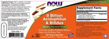 NOW 8 Billion Acidophilus & Bifidus - supplement