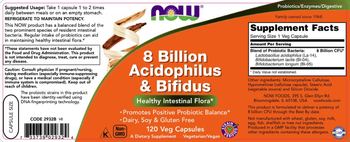 NOW 8 Billion Acidophilus & Bifidus - supplement