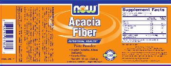 NOW Acacia Fiber - supplement
