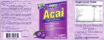 NOW Acai SuperFruit Juice - supplement