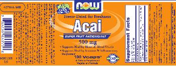 NOW Acai - supplement