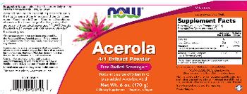 NOW Acerola 4:1 Extract Powder - supplement